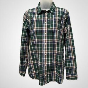 J. Crew Long Sleeve Plaid Shirt Sz 10